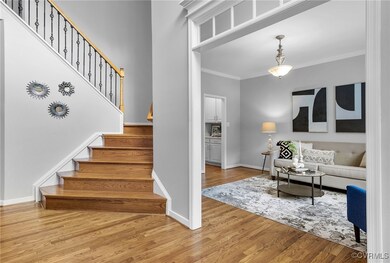Hardwood floors have just been refinished.