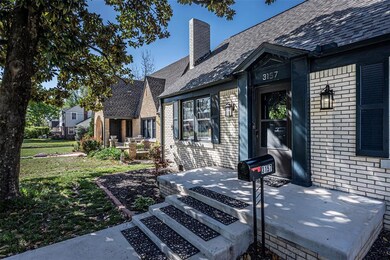 Newly poured front patio