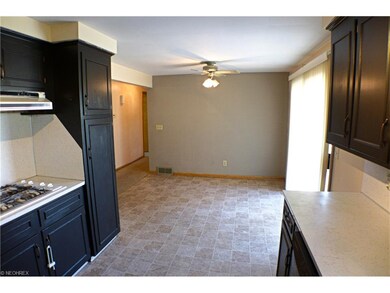 Looking into dinette