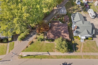 View of aerial of home on large corner lot