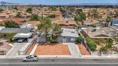 Aerial perspective of suburban area