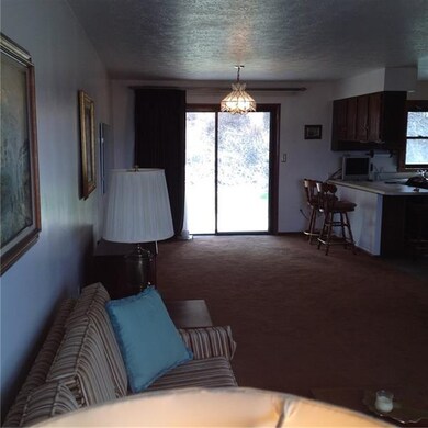 Dining room with sliding doors to the covered pati