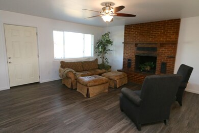 Front door in great room