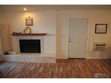 wood burning fireplace
