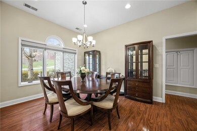 Large Dining area adjacent to the kitchen.