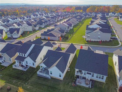Aerial view of back of home