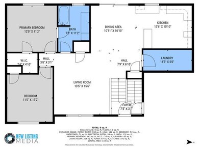 Bi -Level Floor Plan - Main Floor
