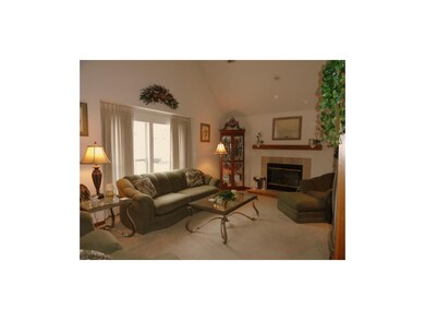 Spacious Living Room with Fireplace!