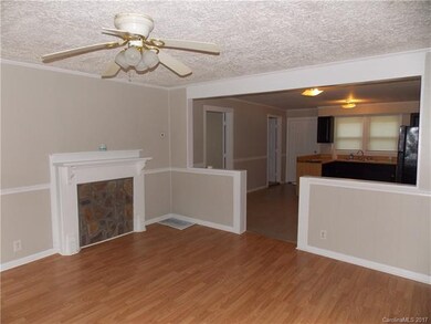 Open living room and kitchen