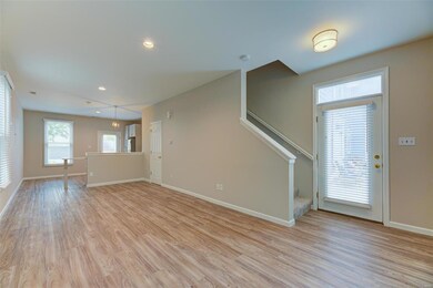 9' ceilings and new vinyl plank flooring on the ma