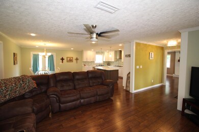 Open living and dining