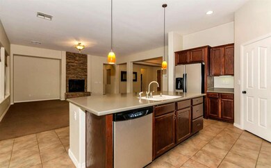 Kitchen Open to Family Room