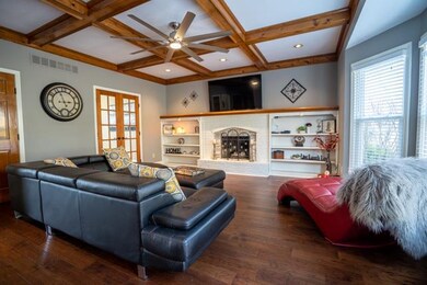 1st floor main living room, view from kitchen