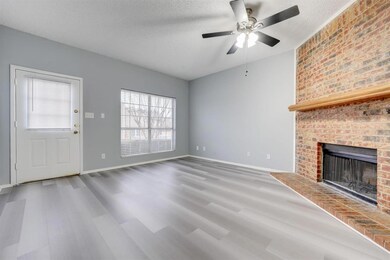 Living room/Fire place and facing front entrance