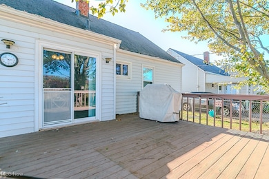 Deck featuring grilling area