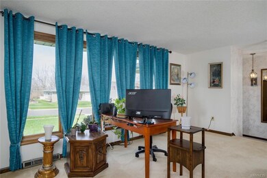 Living room with updated Pella windows