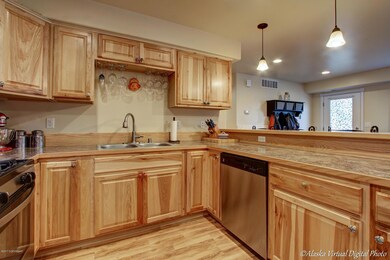 Open kitchen . .