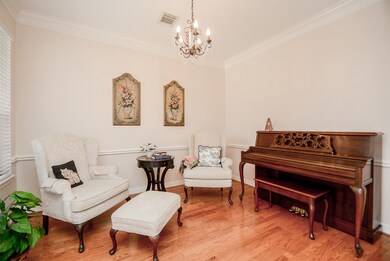 Formal dining room currently set up as a music roo