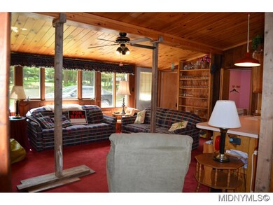 living room view from dining