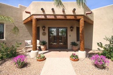 Front Courtyard & Custom Iron Doors