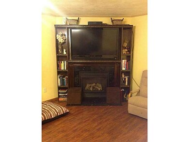 Living Room. Fireplace with new custom mantle