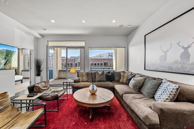 Living room featuring recessed lighting