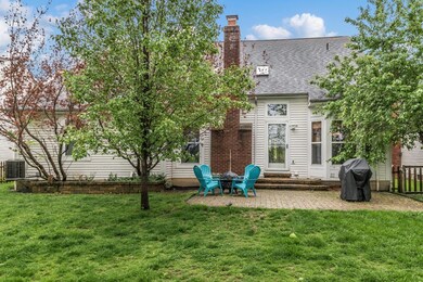 Paver patio in private yard