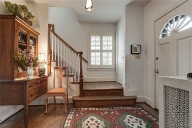 Welcoming foyer--hardwood floors throughout.