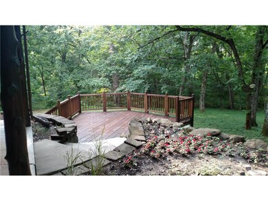 Nice Sized Deck Surrounded by Woods