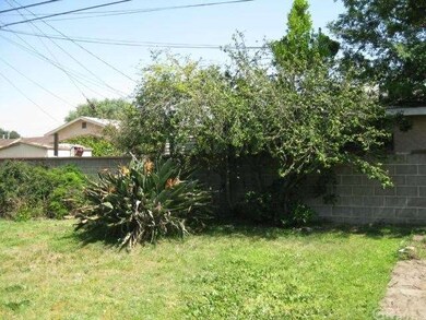 View of Backyard - block wall 