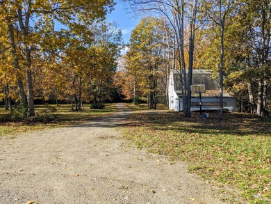 driveway and detached garage
