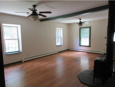 Large LR with woodstove