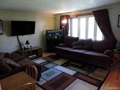 Living Room Large living room with hardwood floors