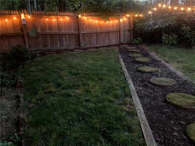 String lights make this space inviting even at nig