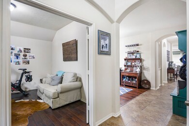 Just off of the entry is the formal study to the left and then the formal dining to the left.