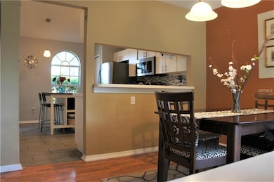 Newer tile flooring and backsplash updates in the 