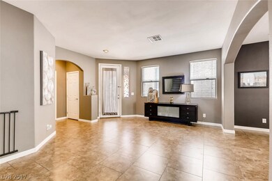 View of entry way and front door.