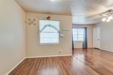 Unfurnished room with wood-type flooring and ceili