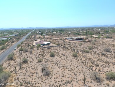 Looking west.