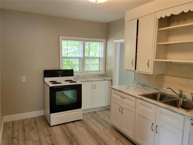 Lower Kitchen Has New Flooring and Freshly Painted