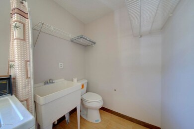 Utility Sink & Toilet in Laundry