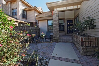 Front entrance patio