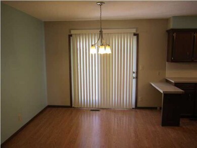 Dining area with sliding glass door to back patio