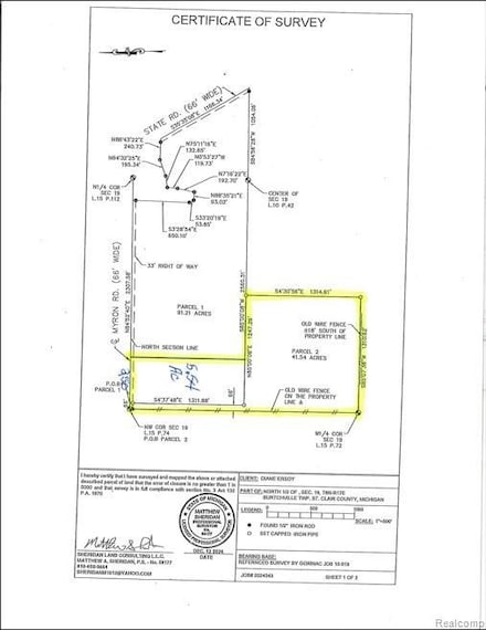 VL Myron Rd, Township of Burtchville, MI 48059