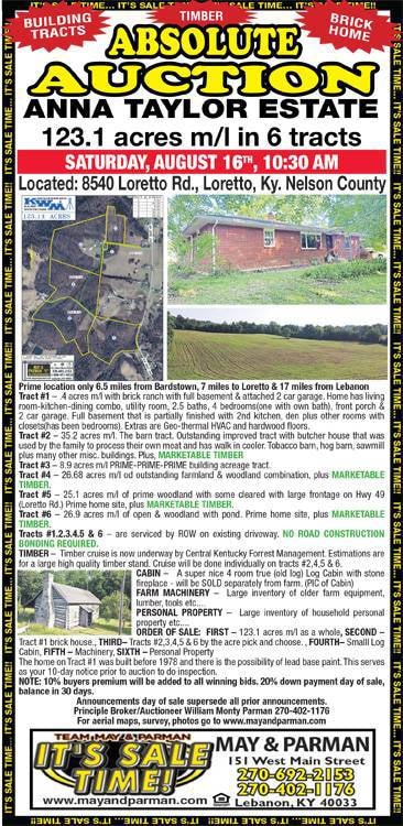 8540 Loretto Rd, Loretto, KY 40037