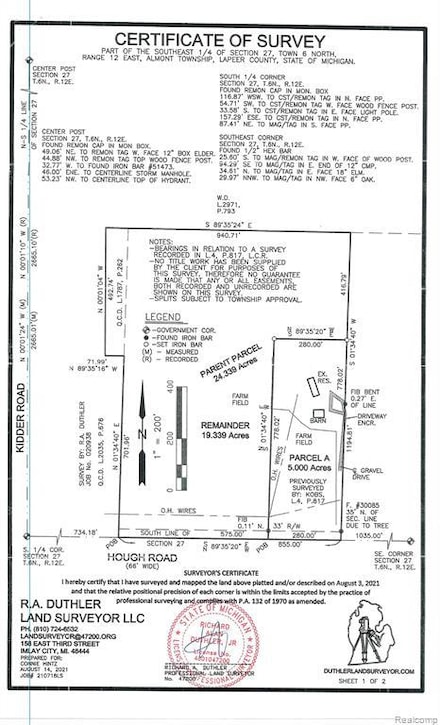 000 Hough, Almont Township, MI 48003