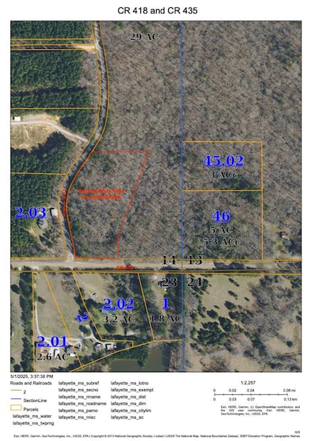 TBD Cr 418 and Cr 435, Oxford, MS 38655