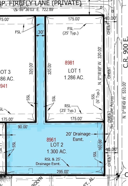 Lot #2 8961 Firefly Ln, Lafayette, IN 47905