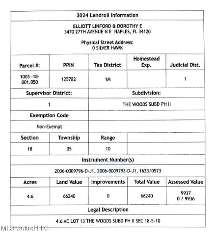 Lot #13 Silver Hawk, Saucier, MS 39574