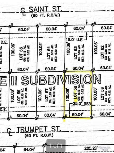 Lot 58 Trumpet St, Harlingen, TX 78552